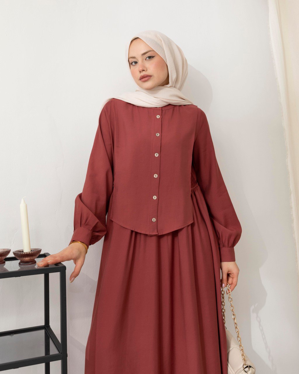 Robe 2 pièces en lin