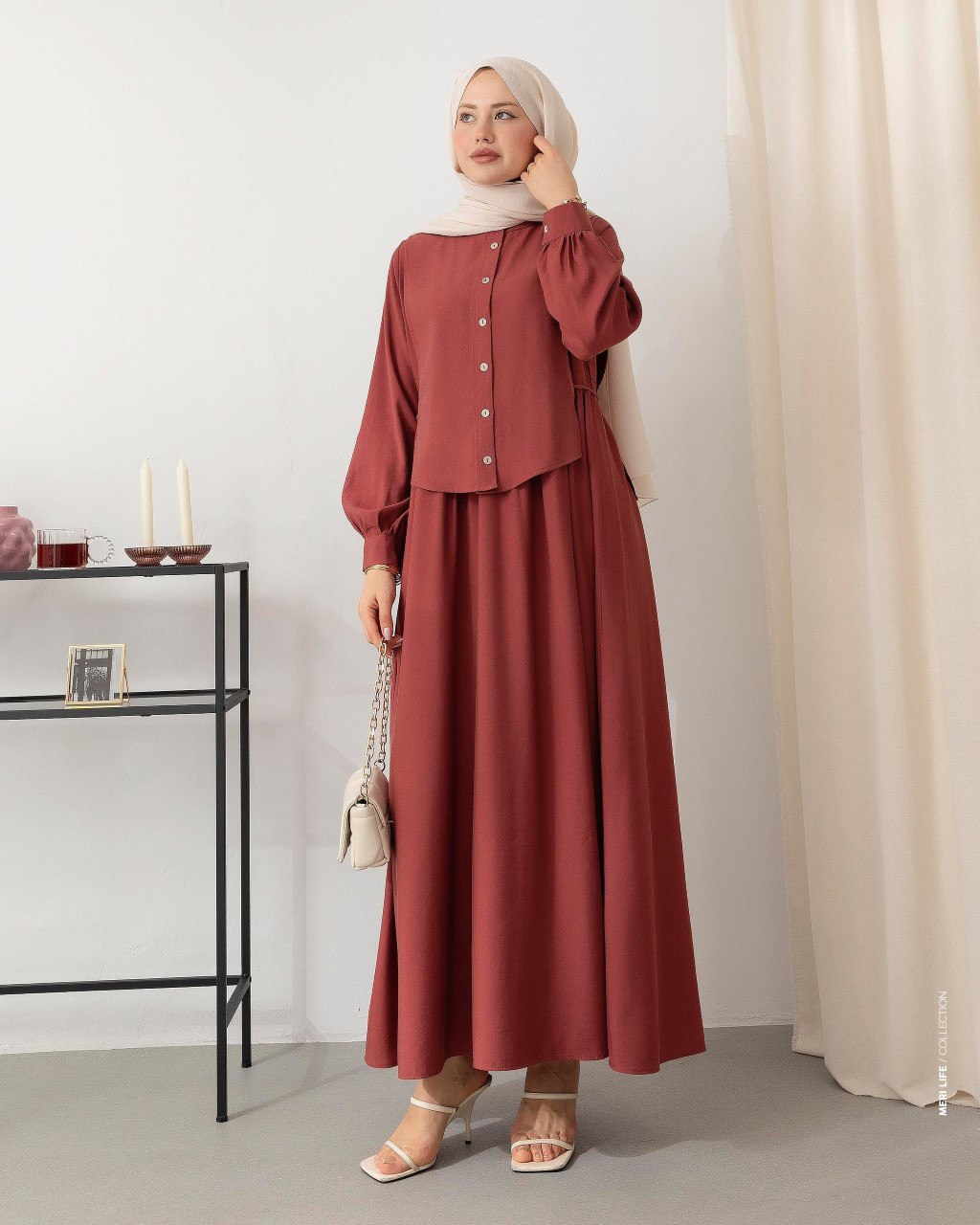 Robe 2 pièces en lin