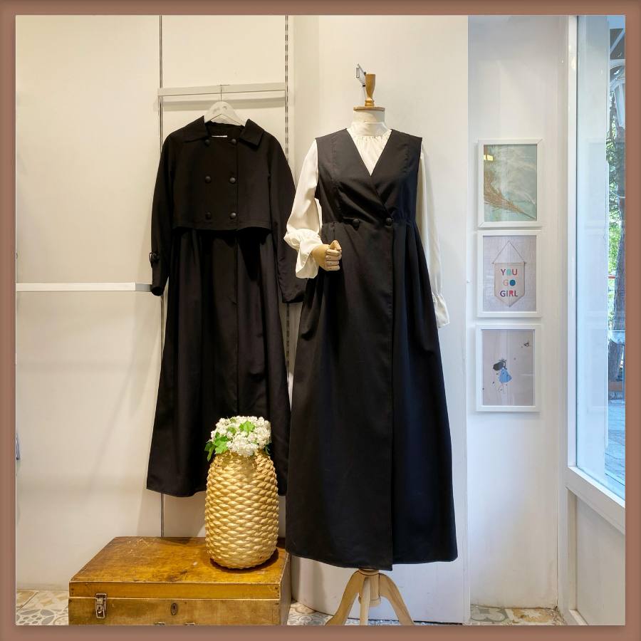 trench-coat à deux pièce