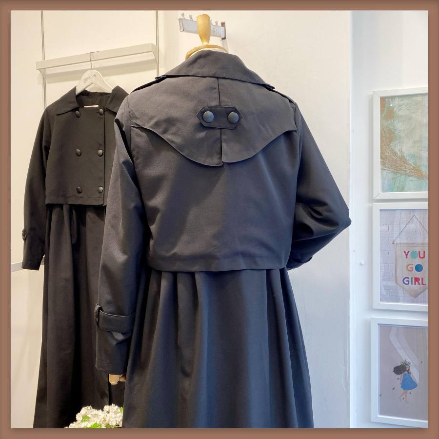 trench-coat à deux pièce