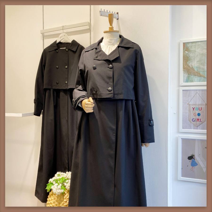 trench-coat à deux pièce