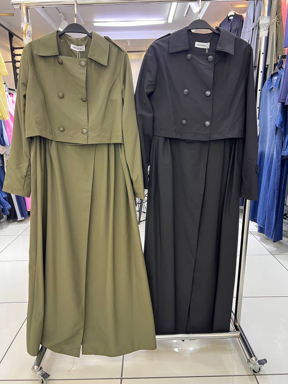 trench-coat à deux pièce