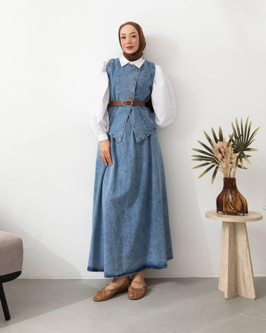 Robe Longue Ceinturée