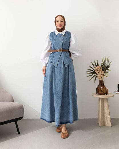 Robe Longue Ceinturée