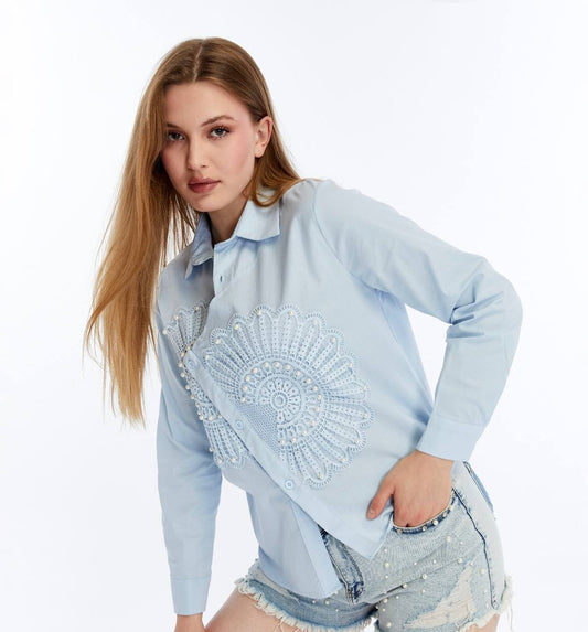 chemise à dentelle
