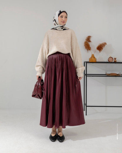 jupe en daim brillant