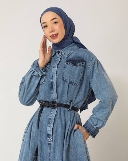 Robe Chemise Longue en Jean